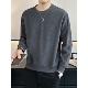 长袖 重磅卫衣男春秋季 男士 高级感潮牌宽松圆领打底衫 t恤 2026新款
