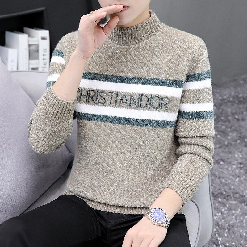 秋冬季加厚毛衣男士半高领羊毛衫中领打底衫青少年学生保暖上衣服,运动服/休闲服装,运动套装,淘宝优惠券,粉丝福利购,淘宝优惠卷