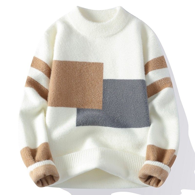 水貂绒软糯毛衣男士秋冬季加厚宽松半高领针织衫冬天男装保暖线衣,户外/登山/野营/旅行用品,作训外套/套装/野战套装,淘宝优惠券,粉丝福利购,淘宝优惠卷