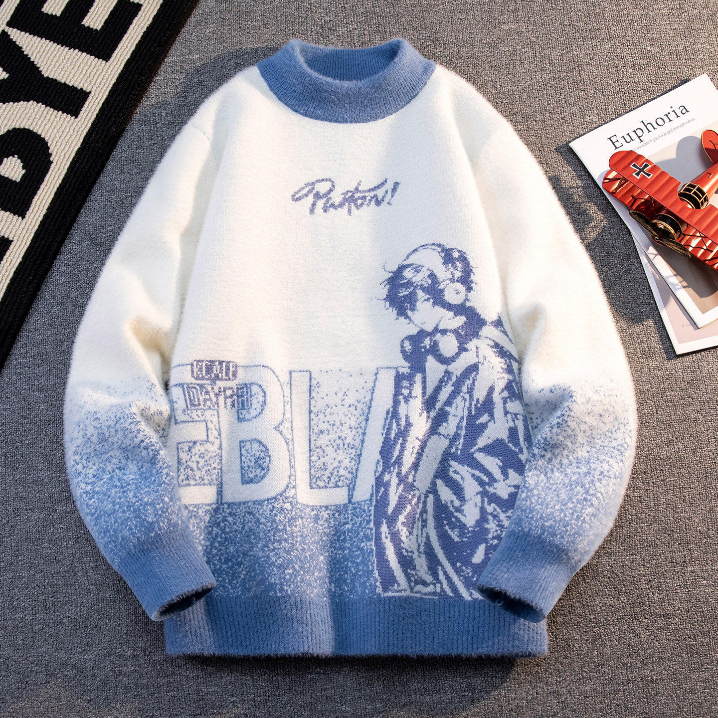 秋冬季仿水貂绒毛衣男孩初高中学生打底青少年大童保暖加厚针织衫,运动服/休闲服装,运动套装,淘宝优惠券,粉丝福利购,淘宝优惠卷