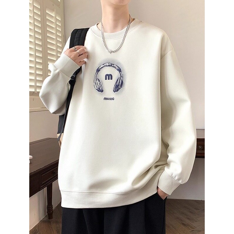 圆领卫衣男生春秋季新款初中学生青少年长袖t恤男装大童潮上衣服