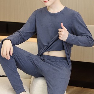 保暖内衣男款薄款秋冬季德绒发热打底衫男装秋裤2025新款秋衣套装