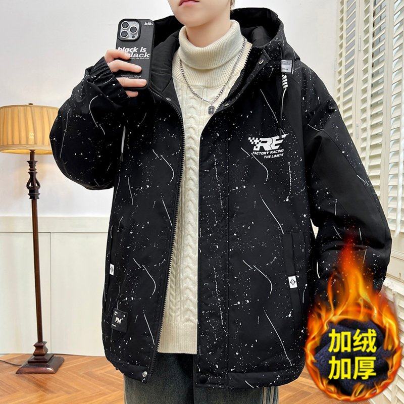 青少年加绒加厚外套男秋冬季2025新款初中高中学生大童冲锋衣夹克,运动服/休闲服装,运动套装,淘宝优惠券,粉丝福利购,淘宝优惠卷