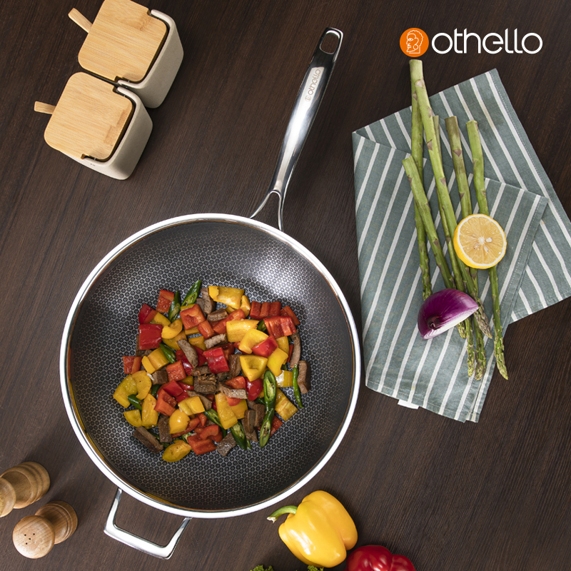 Othello/欧德罗18/10不锈钢炒锅