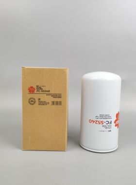 樱花FC-55240适配神钢SK200-8 210-8超8-10挖掘机柴油滤芯铁柴