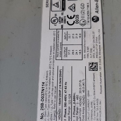 罗克韦尔AB变频器PowerFlex52525B-议价