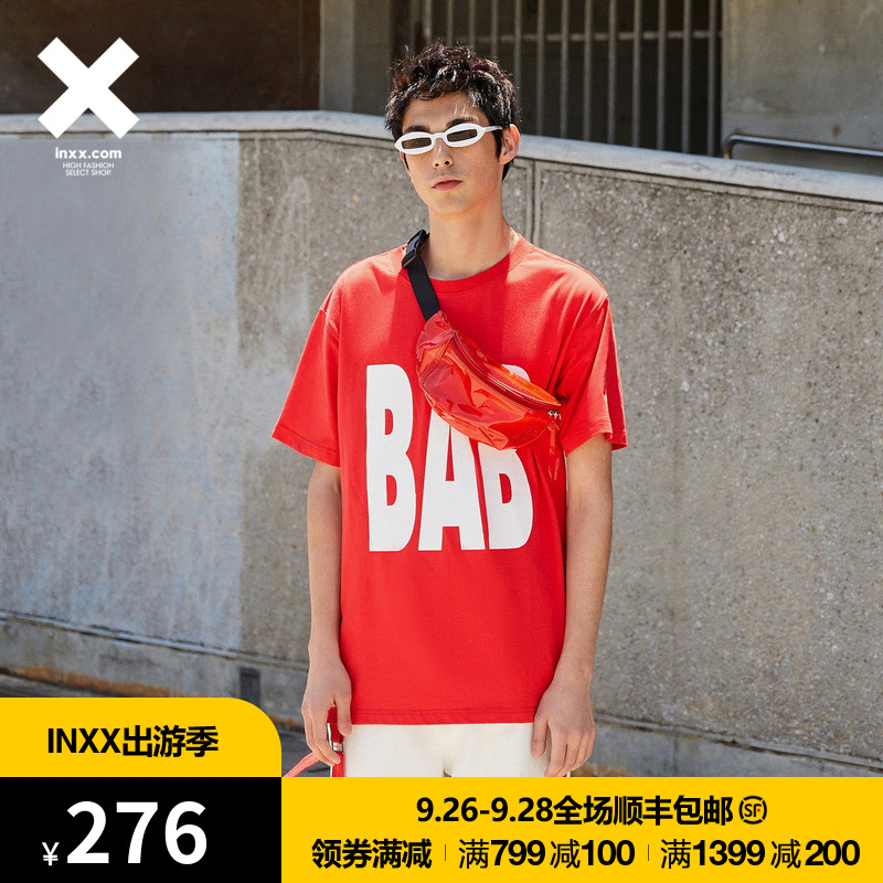 ¡¾INXX¡¿Black and Blank ³±ÅÆTÐôÓ¡»¨¶ÌÐäÇéÂÂװͨ¿îTM82013605
