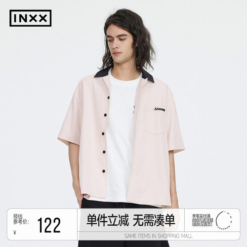 时尚潮牌短袖衬衣INXX