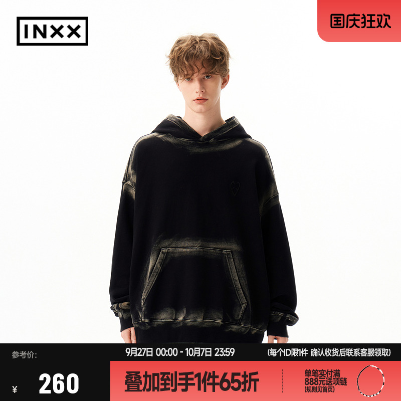 【INXX】APYD潮牌新品喷马骝重工刺绣连帽卫衣男女同款APE4105188