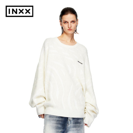【INXX】超脱系列 时尚潮牌刺绣套头针织衫情侣毛衣商场同款