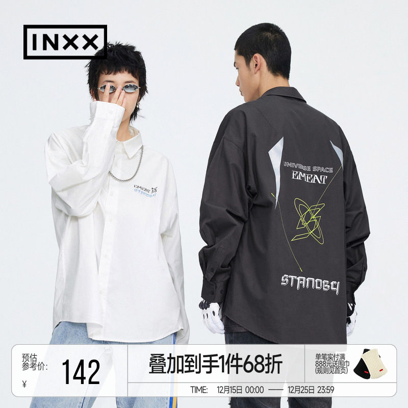 INXX复古长袖衬衫外套情侣款