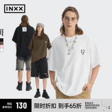 李一桐同款 INXXAPYD潮牌基础简约多色长袖T恤情侣休闲宽松打底衫