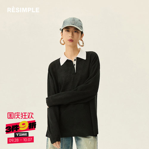 RESIMPLE简单点极简生活女装-套头针织衫-0663
