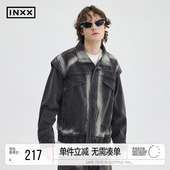 INXXStandby 重工做旧牛仔外套男设计感复古街头夹克无性别