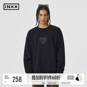 美式 INXXAPYD 小众假两件套头卫衣男女同款 休闲圆领上衣