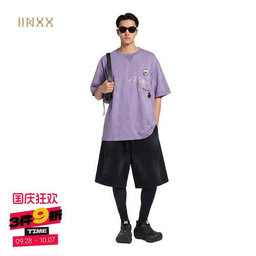INXX【银标】T恤26新款商场同款纯棉休闲扎染宽松中性风短袖 - 封面