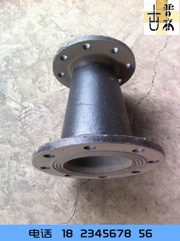 球铁管配套球墨水暖管道配件双盘渐缩管双盘大小头球墨铸铁管件