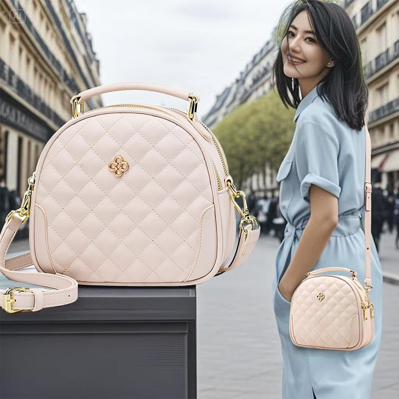 2024新款女包今年流行包包高级感小圆包轻便斜挎包软学生 正品包