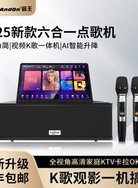 InAndOn音王点歌机2025新款六合一点唱机智能反转回音壁卡拉OK机