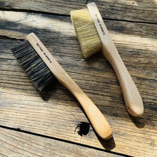 榉木实木文玩刷子纯正猪鬃毛刷辅助上色包浆核桃金刚玉石专用