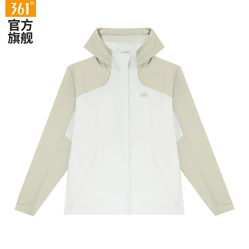 361运动服女2025秋冬新款外套防水保暖长袖连帽风衣加绒冲锋上衣