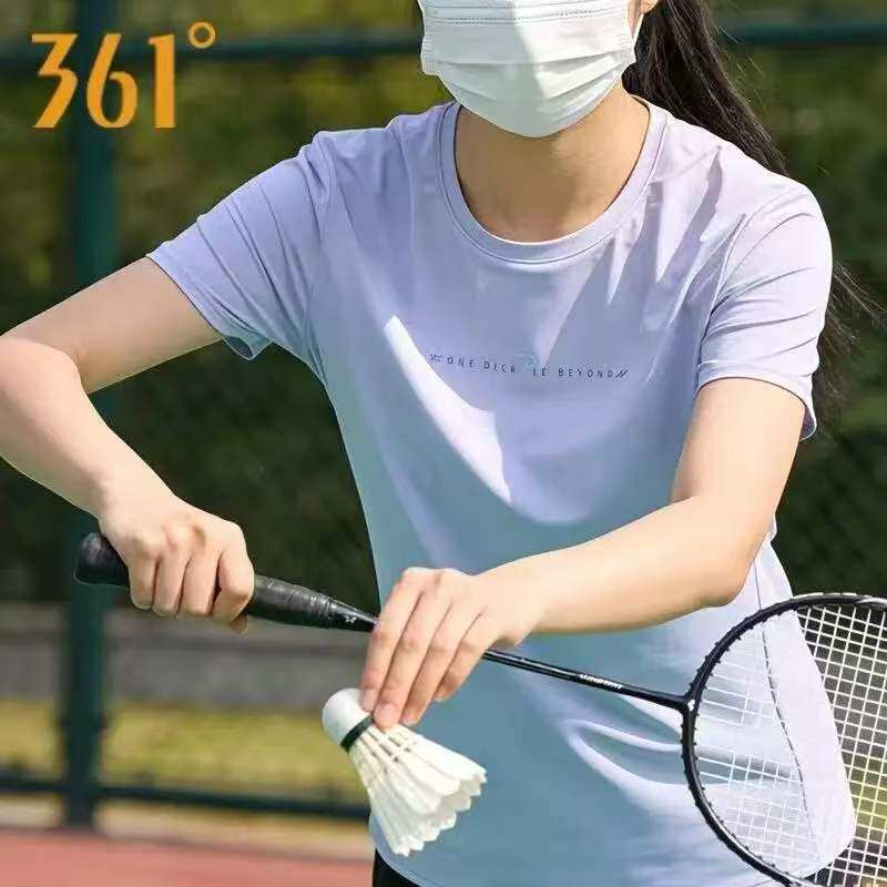 361运动T恤女款2026夏季新款透气速干户外跑步服圆领宽松休闲短袖