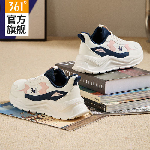 361运动鞋皮面保暖女跑步鞋