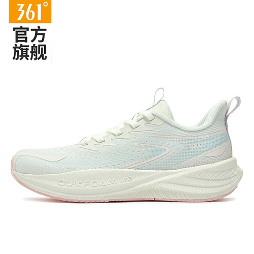 361女缓震跑鞋透气防滑网面轻便