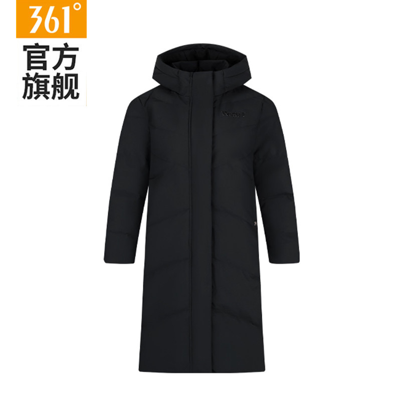 361长羽绒服女款2026冬季新款连帽百搭羽绒服女保暖休闲运动外套