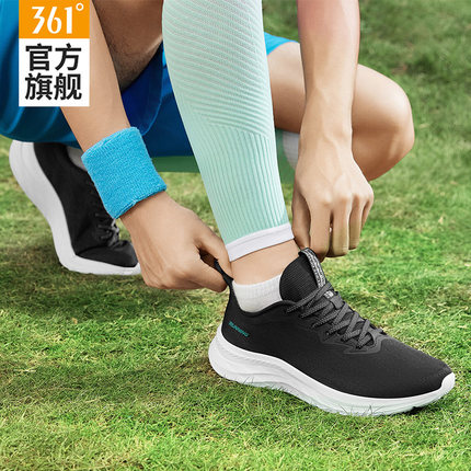 361男鞋运动鞋男款2025夏季新款网面透气跑步鞋子男减震休闲跑鞋