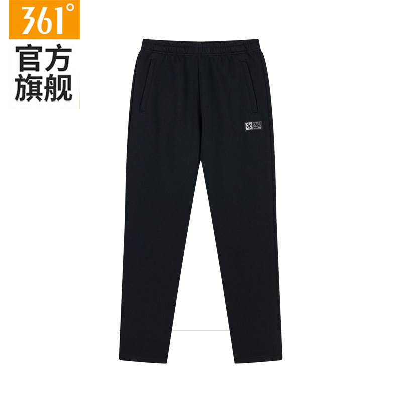 361运动裤男士透气直筒黑色休闲