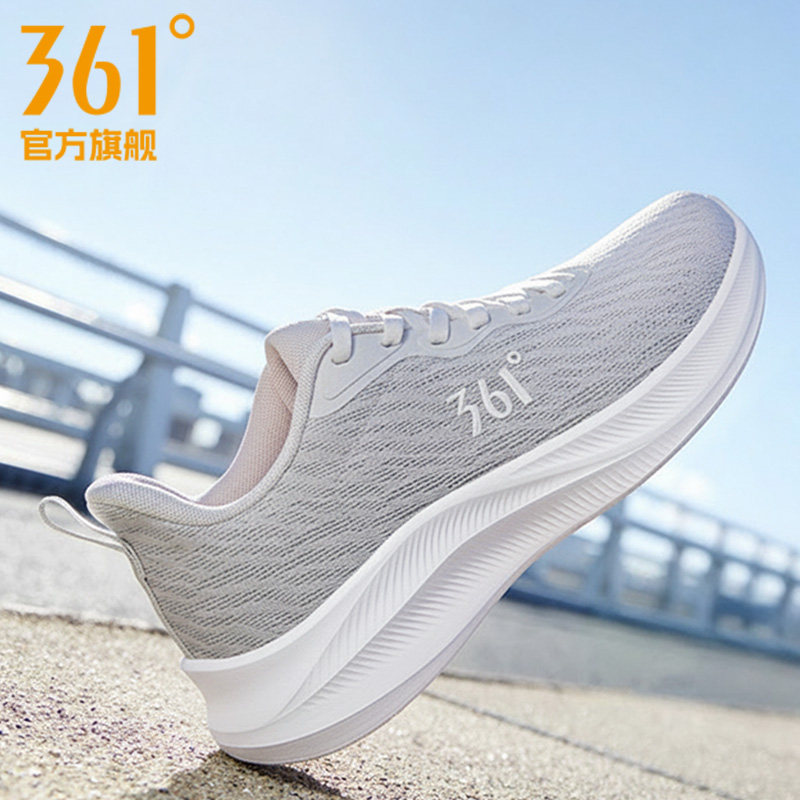 361跑步鞋女鞋2026新款春夏休闲鞋子女款轻便透气网面软底运动鞋