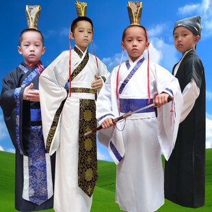 小戏骨同款水浒传宋江李逵鲁智深儿童武侠古装武松宋朝吴用演出服