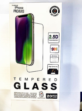 3Ceasy半屏适用于苹果X钢化膜 苹果xs钢化膜苹果11pro钢化膜 2.5D9H/20片装