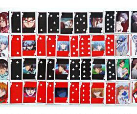 【现货】日版 EVA 新世纪福音战士 绫波丽明日香渚薰扑克牌卡片集