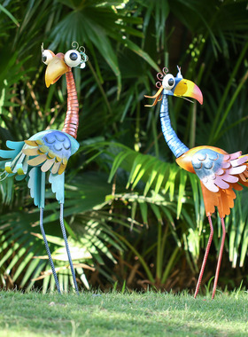 预爆款TOOARTS大嘴鸟-回头红色 绿色工艺品摆件创意家居摆件装饰