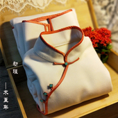 毛呢加厚保暖长袖 气质旗袍 日常老上海中长款 旗袍冬季 改良少女修身