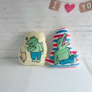 日本订单 漫画100天后就会死的鳄鱼 印花 软绵绵 靠垫 抱枕