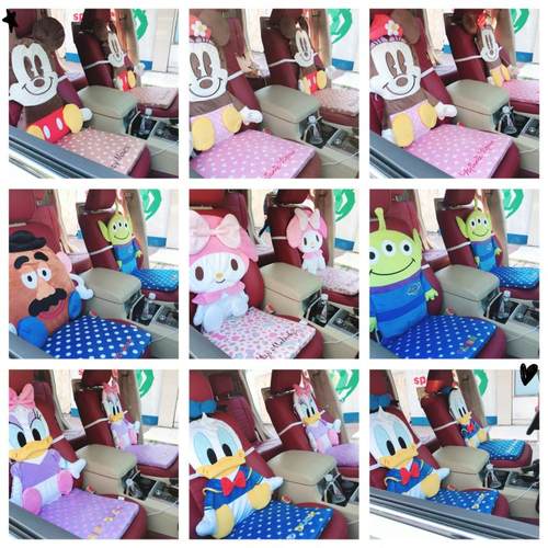 三眼土豆唐老鸭黛西连体汽车坐垫