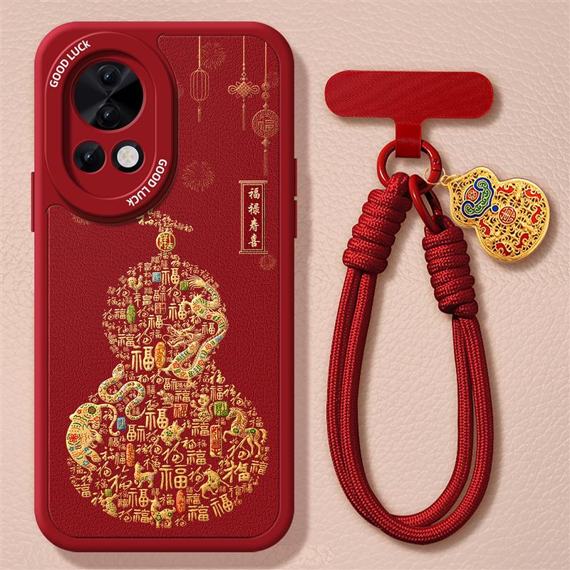 生肖葫芦适用华为nova13手机壳2025新年nova13pro新款蛇年本命年nova13红色n13保护套过年的高级感全包防摔外