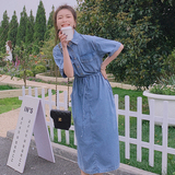 【2022新款】休闲通勤高腰牛仔裙280-2234-p110k168，女装连衣裙，Mushroom