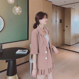 2022西装套装纯色两件套夏提供280-892p75k118,150女生怎么穿搭冬天图片