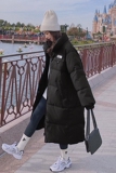 【月底出货】拍摄中休闲长款三色服011-940-P185-K268，女装棉衣/棉服，Mushroom