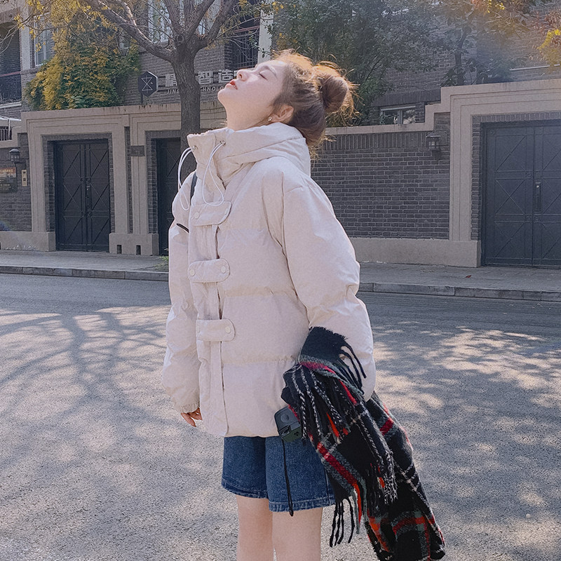 【新款】出货中学院风白鸭绒羽绒服2252p235k348,女装羽绒服,Mushroom