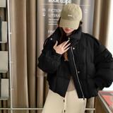 韩系短款新国标90白鸭绒外套女2025冬季新款显瘦保暖加厚短羽绒服，女装羽绒服，Mushroom