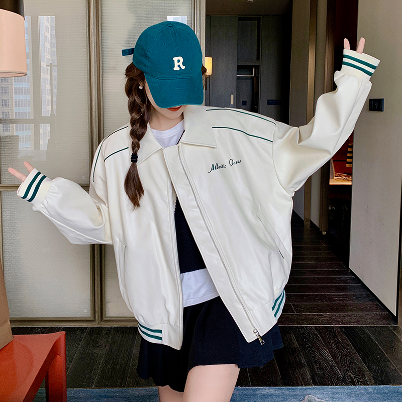 【秋季新款】出货中数据好皮衣棒球服提供2247p135k188，女装皮衣，Mushroom