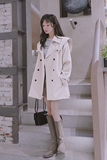 【2023春】7天出货2色中长款收腰风衣011-952-P135-K188，女装风衣，Mushroom