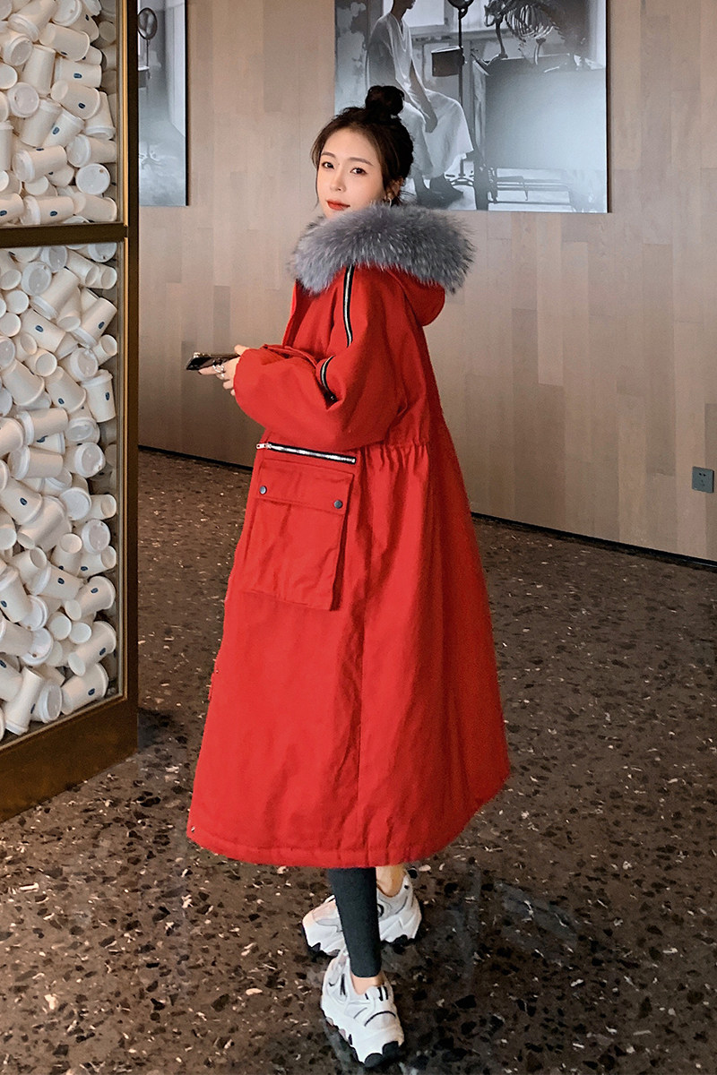 新款长款过年冬装派克服011935,女装派克服,Mushroom