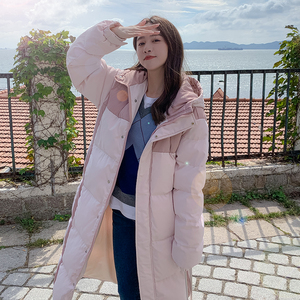 [双十一主推款] 已做大货拼接超长款保暖羽绒服2259-p295 k408图片