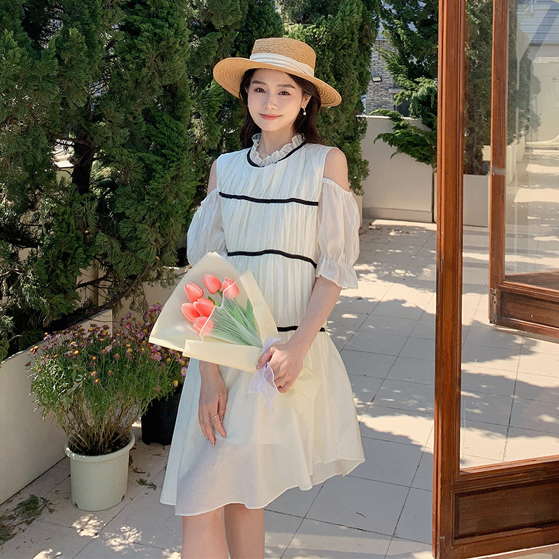 【新款出货中】不对称绑带天丝连衣裙2279-p95k148,女装连衣裙,Mushroom